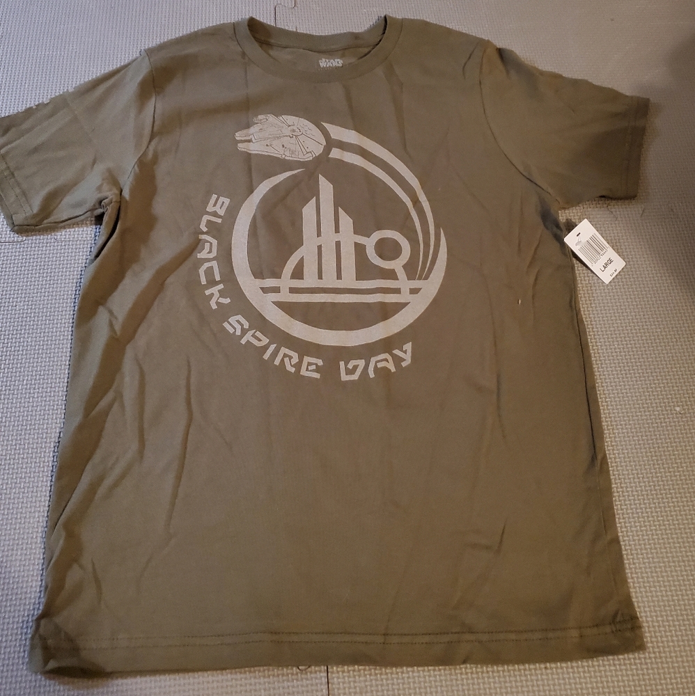 Kids L Star Wars Black Spire T shirt NWT